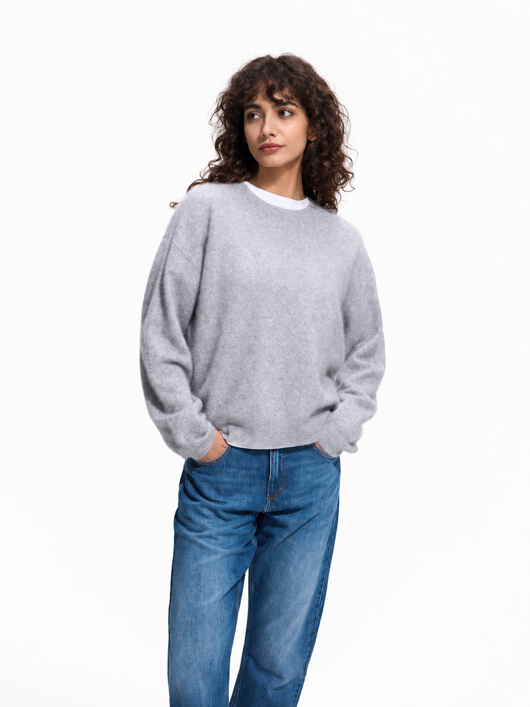 Straight cropped jeans