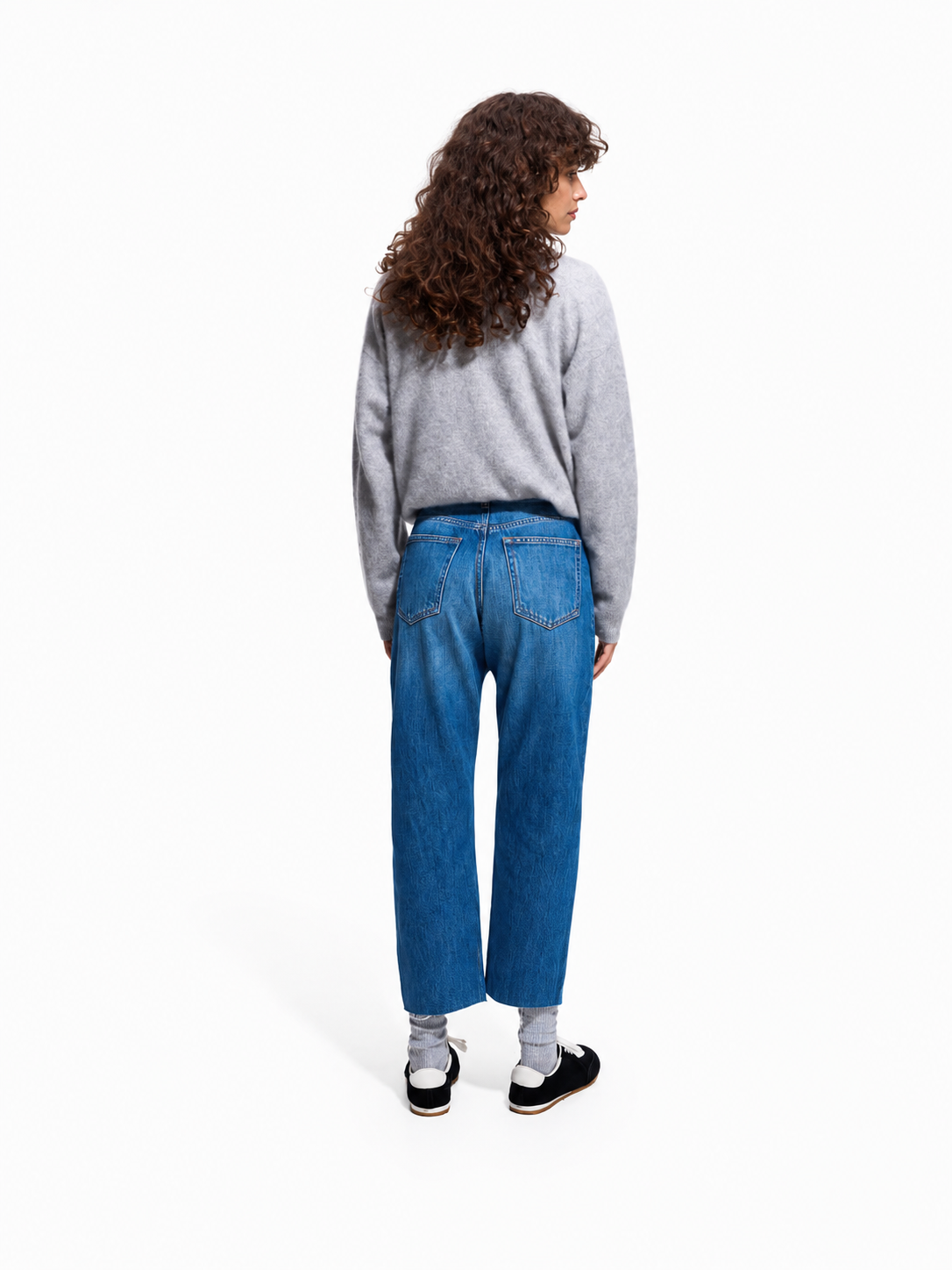 Straight cropped jeans
