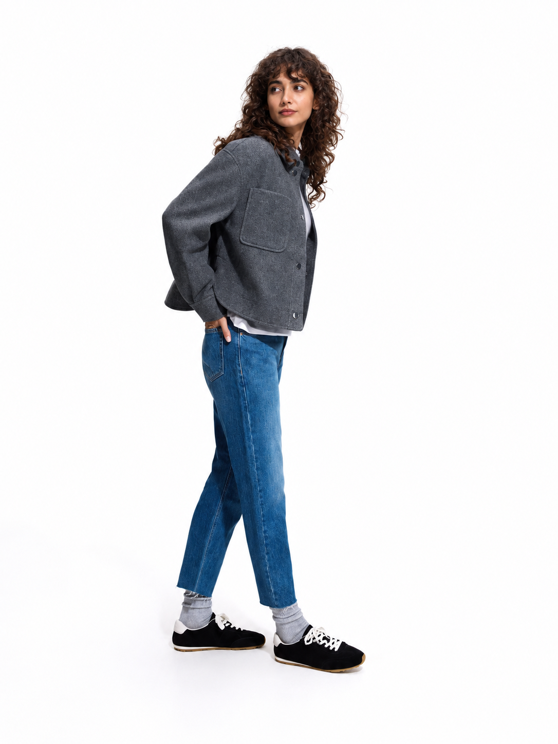 Straight cropped jeans