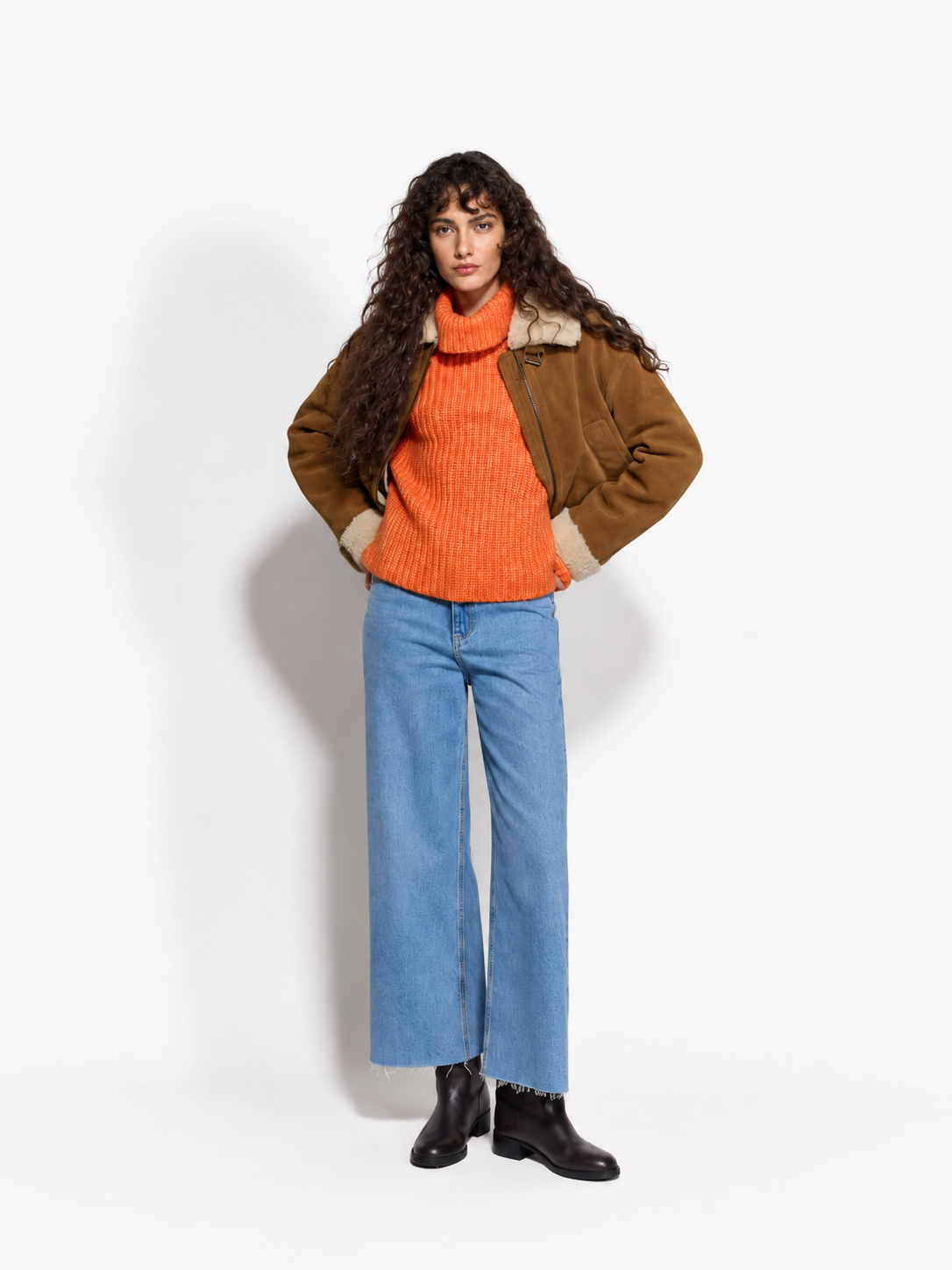 High Waist Wide-leg Jeans