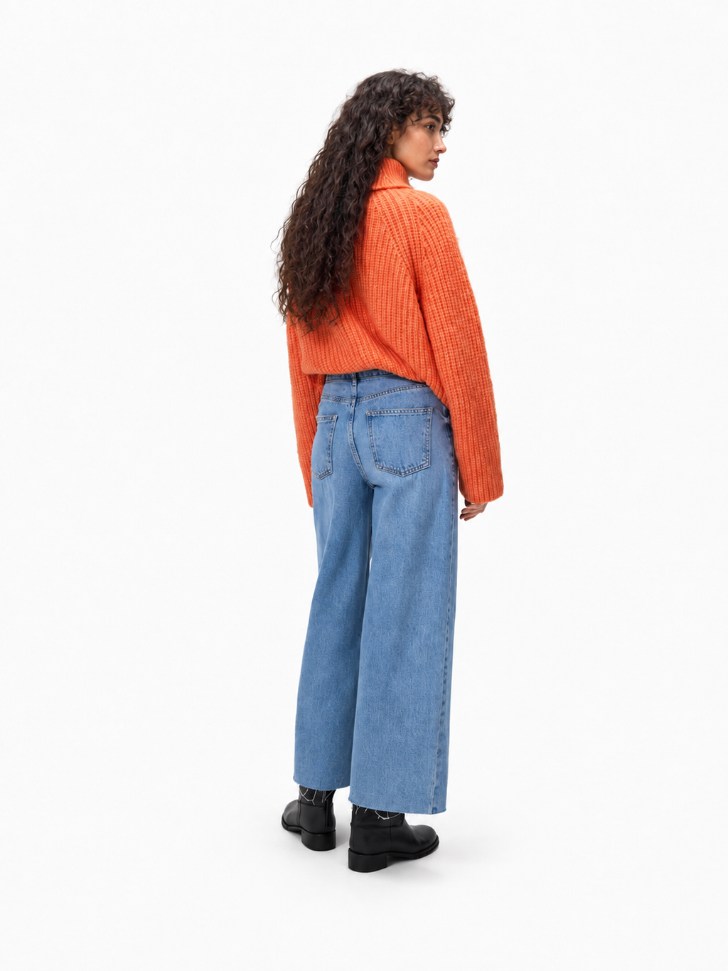 High Waist Wide-leg Jeans