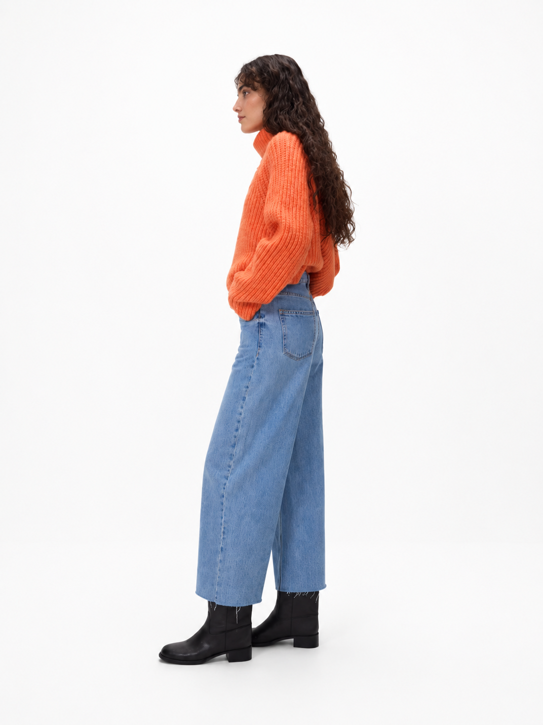 High Waist Wide-leg Jeans