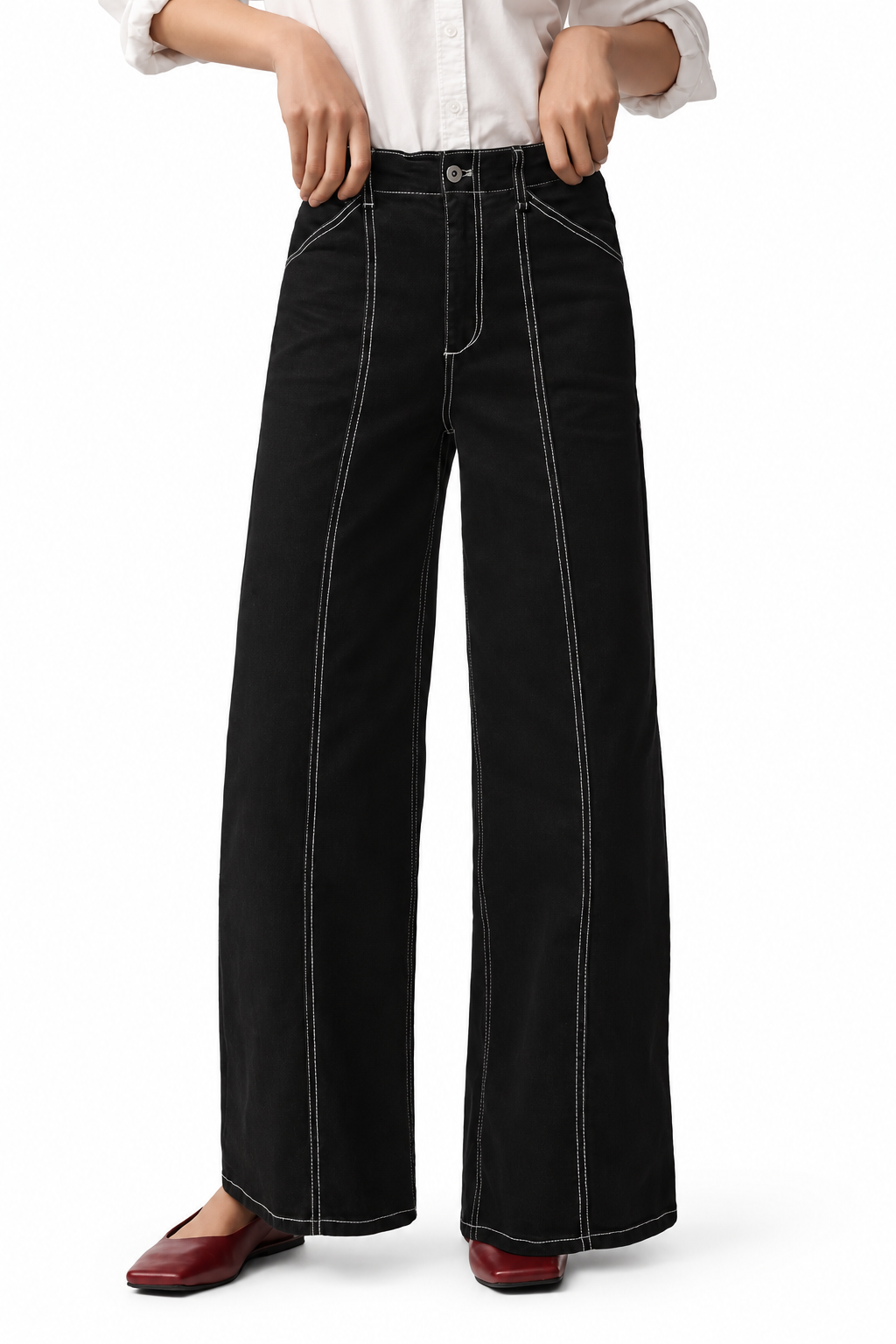 High-Rise Wide-Leg Jeans - The Delaney