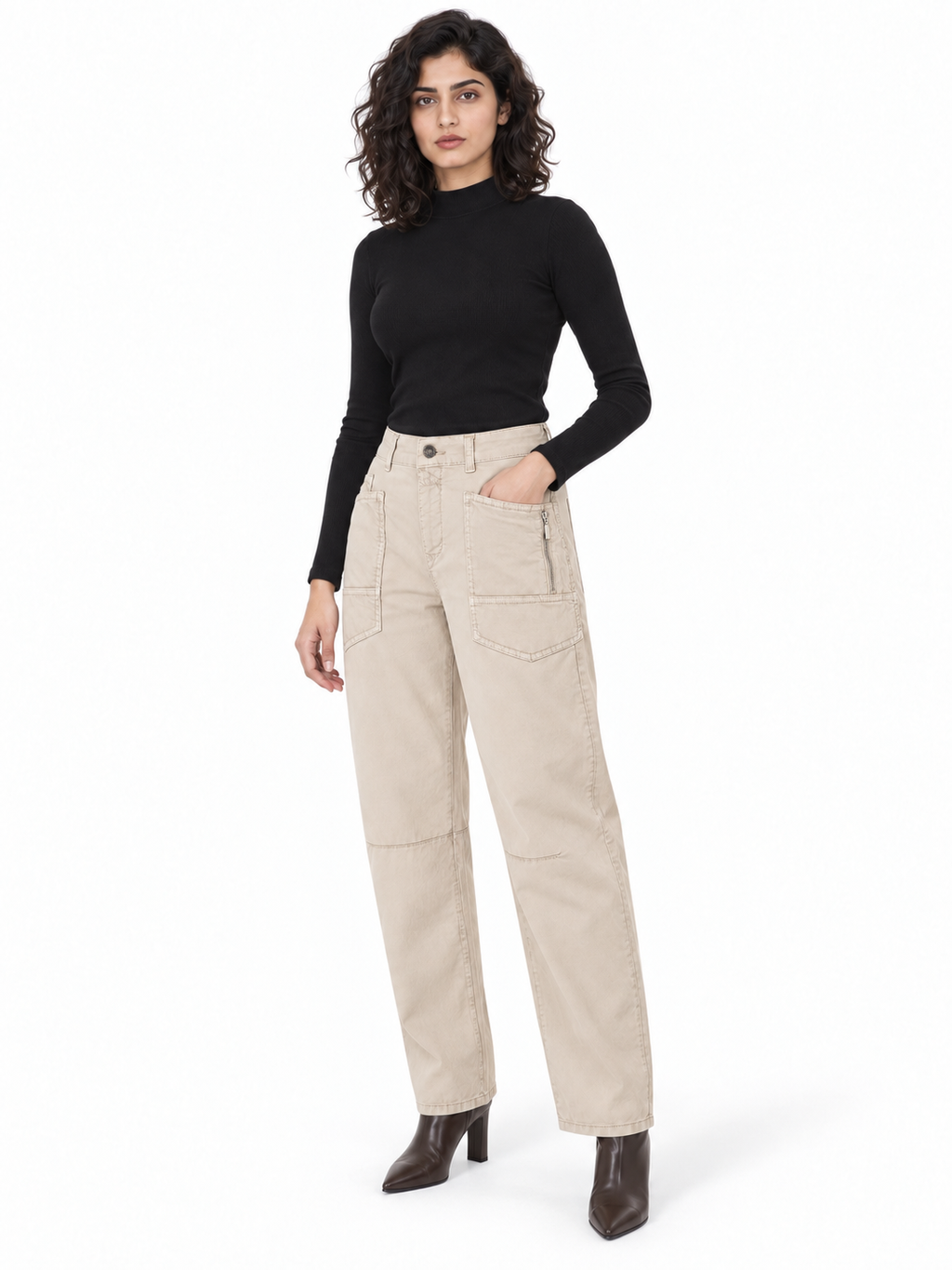 MAC Jeans Barrel-Hose Baggy 2.3 hellsand