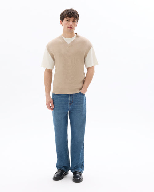 Jean baggy 100% Coton - bleu stone - Celio