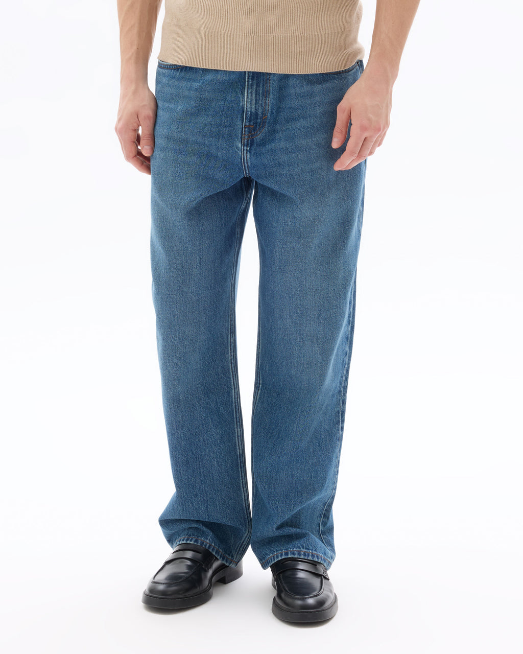 Jean baggy 100% Coton - bleu stone - Celio