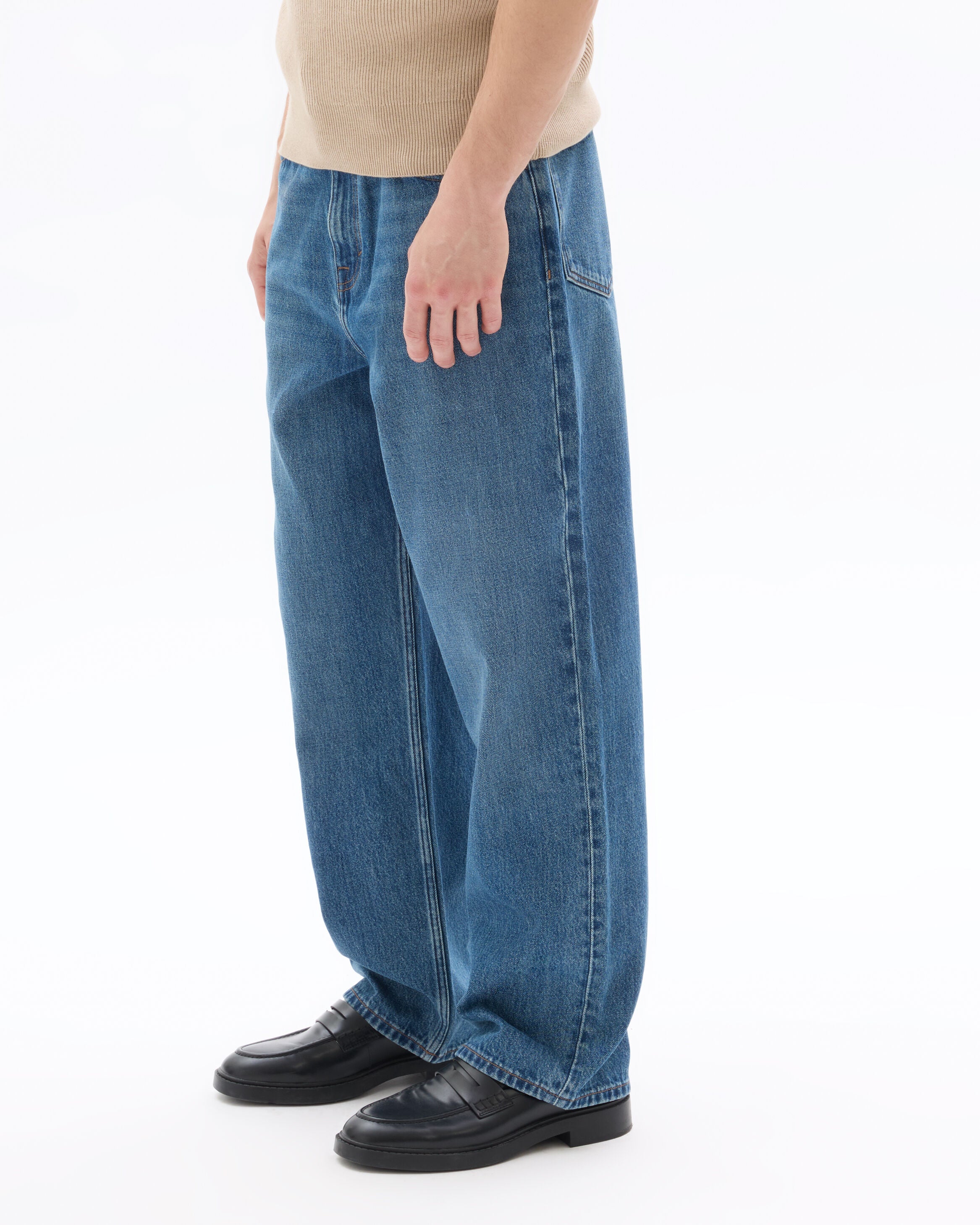 Jean baggy 100% Coton - bleu stone - Celio