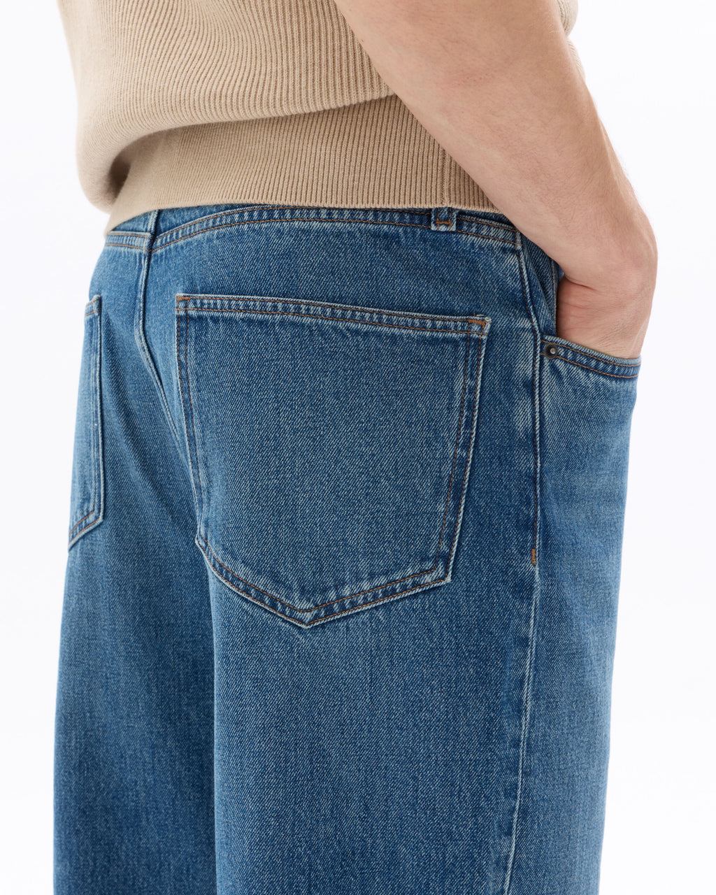Jean baggy 100% Coton - bleu stone - Celio
