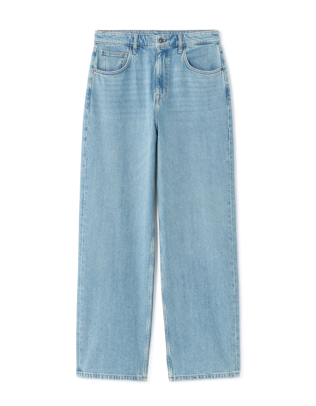 Jean baggy 100% coton Denim - blue clair -  Celio