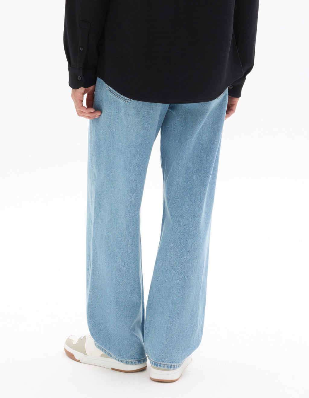 Jean baggy 100% coton Denim - blue clair -  Celio