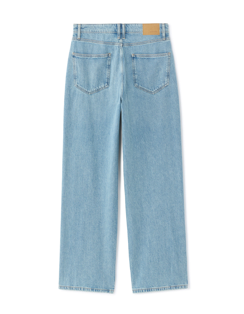 Jean baggy 100% coton Denim - blue clair -  Celio