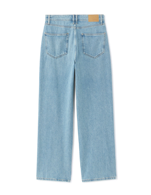 Jean baggy 100% coton Denim - blue clair -  Celio