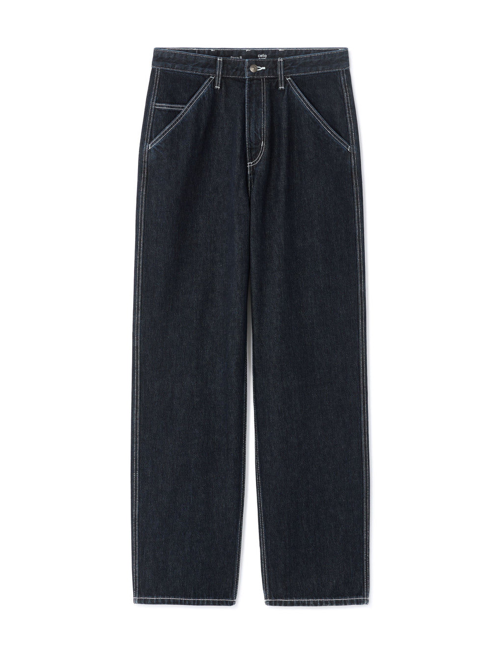 Jean baggy 100% Coton Denim - brut Black -  Celio
