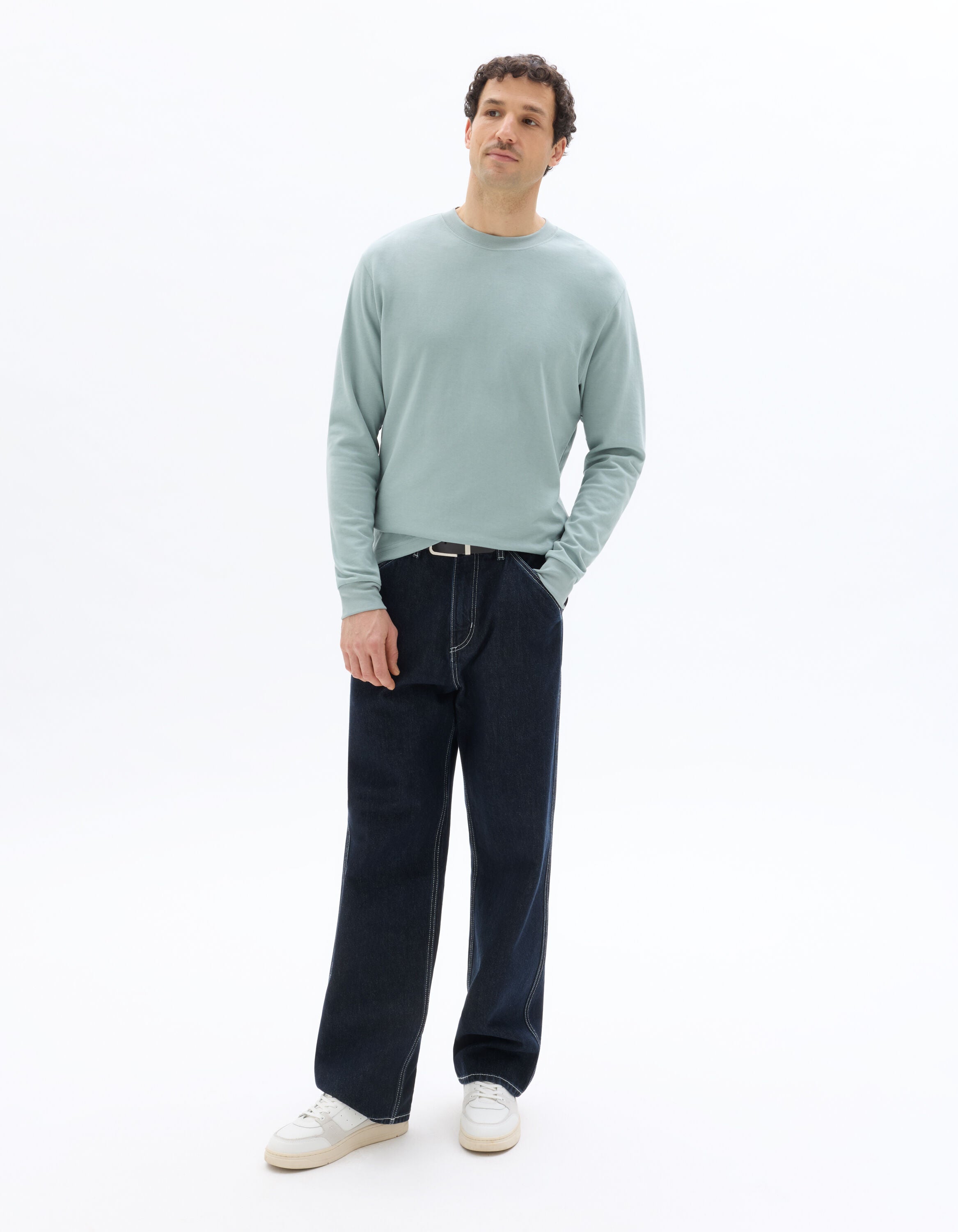 Jean baggy 100% Coton Denim - brut Black -  Celio