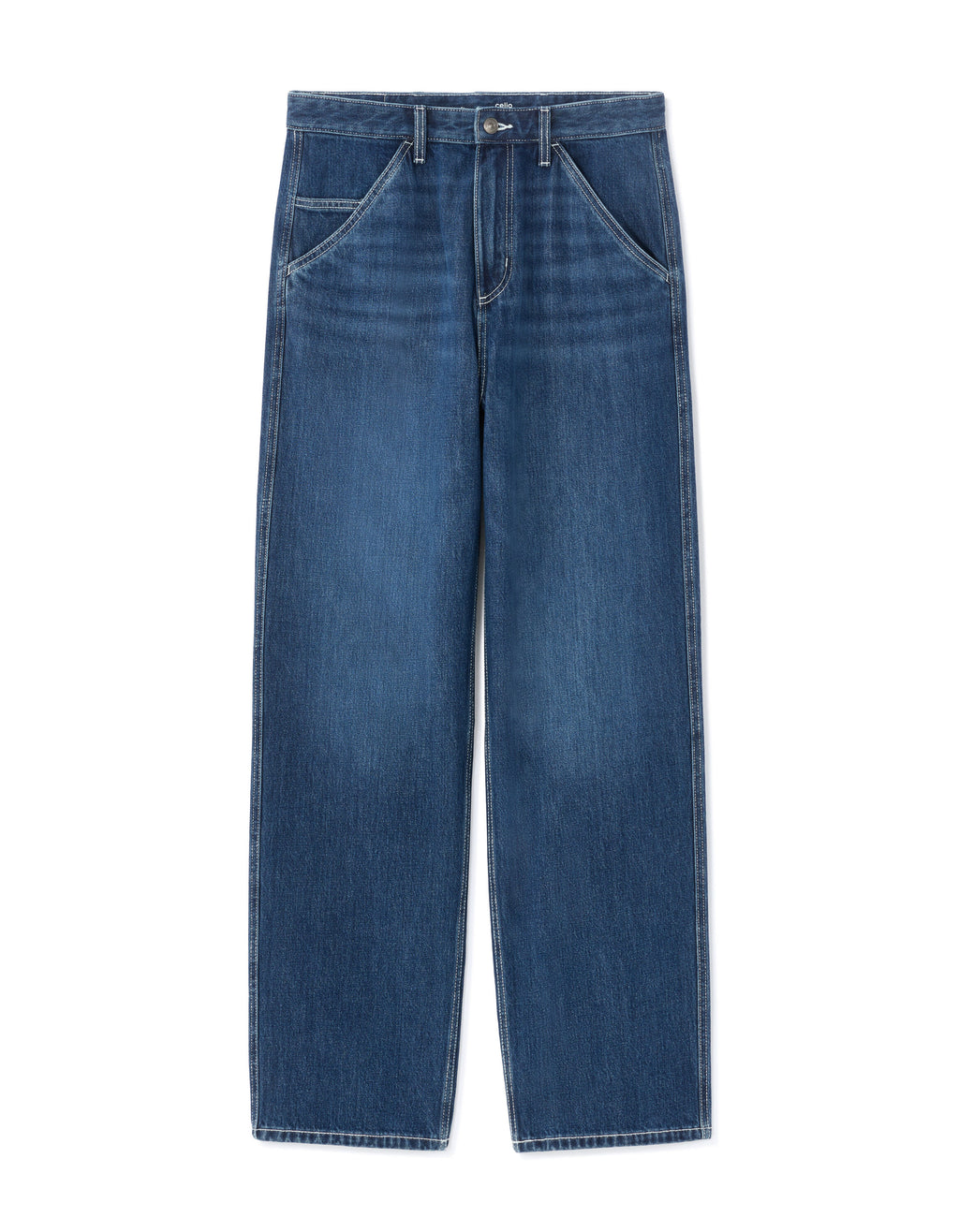 Jean baggy 100% coton Denim - brut blue - Celio