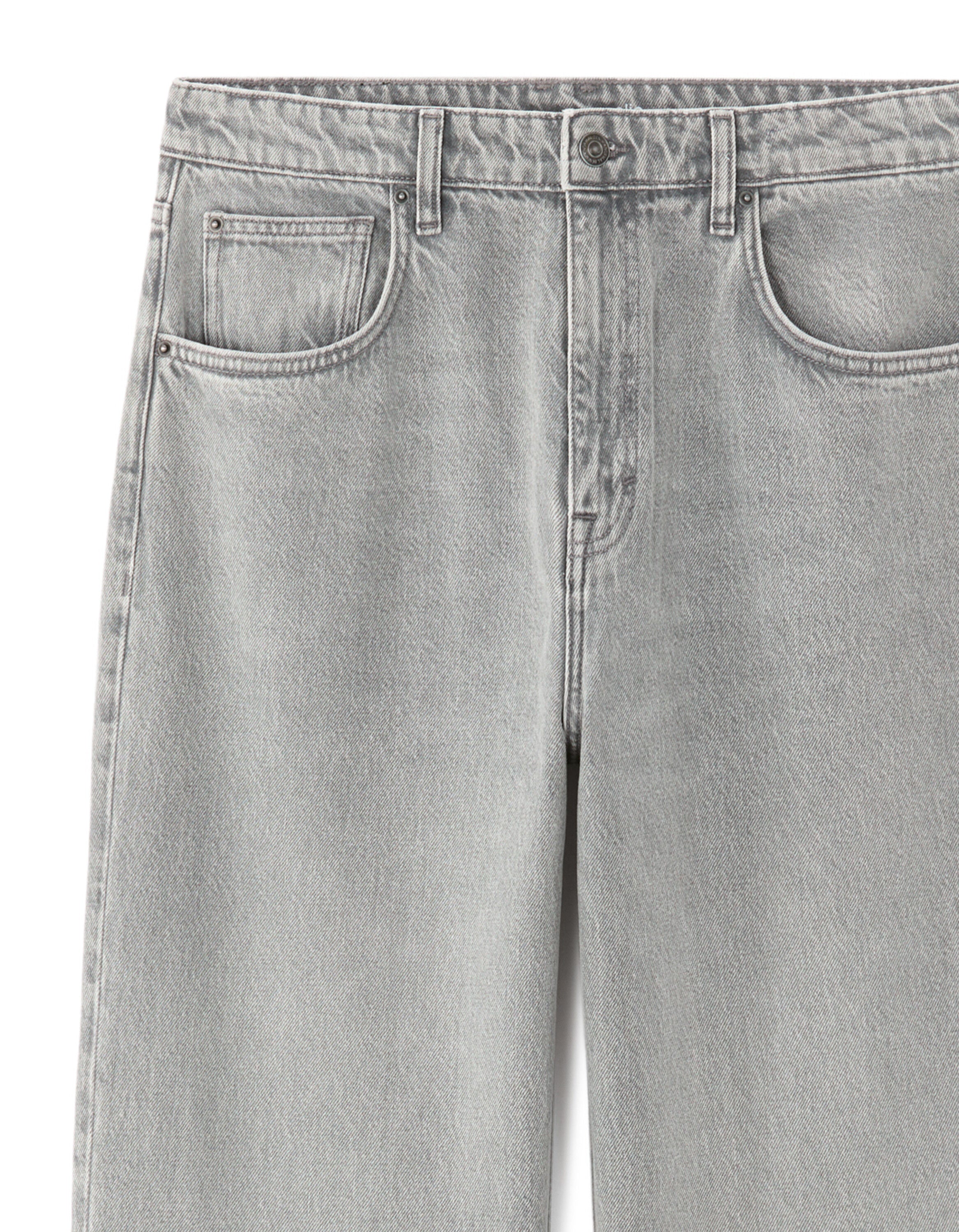 Jean baggy 100% coton Denim - gris clair - Celio