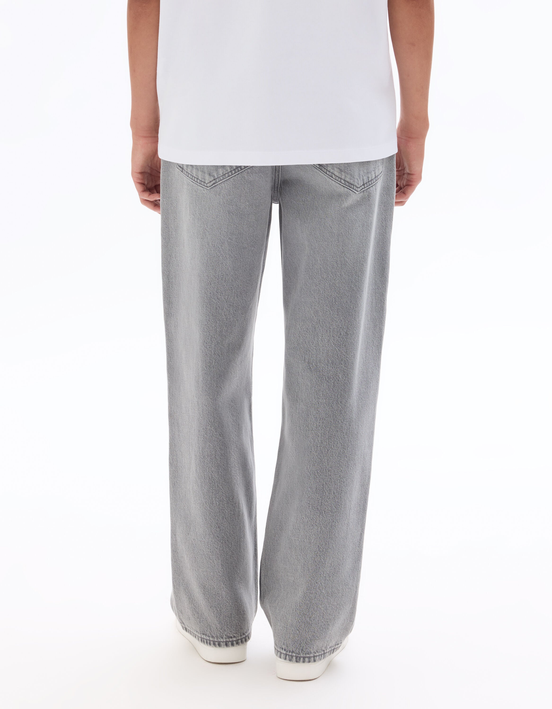 Jean baggy 100% coton Denim - gris clair - Celio